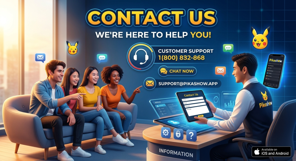 Contact Us - Pikashow APK